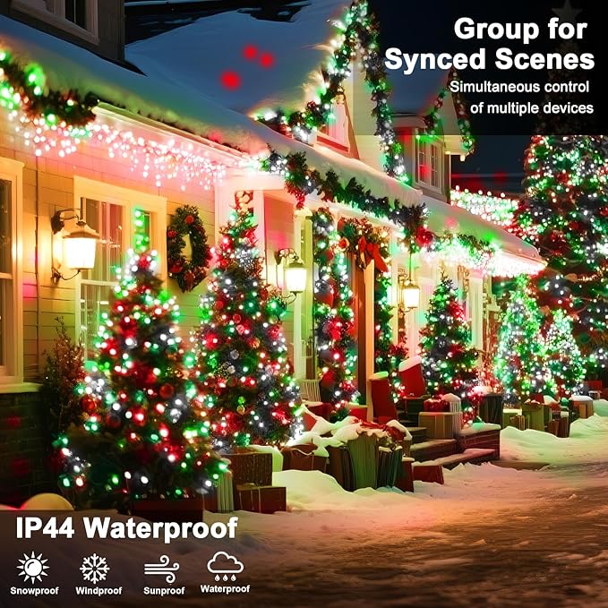 393 FT Christmas Light 1000 LED Xmas Lights Outdoor Christams String Lights Waterproof 8 Modes & Timer, Fairy Lights Plug in for Weeding, Patio, Party, Holiday,Christmas Decor