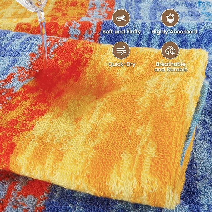 SEMAXE 4-Pack Luxury Bath Towels