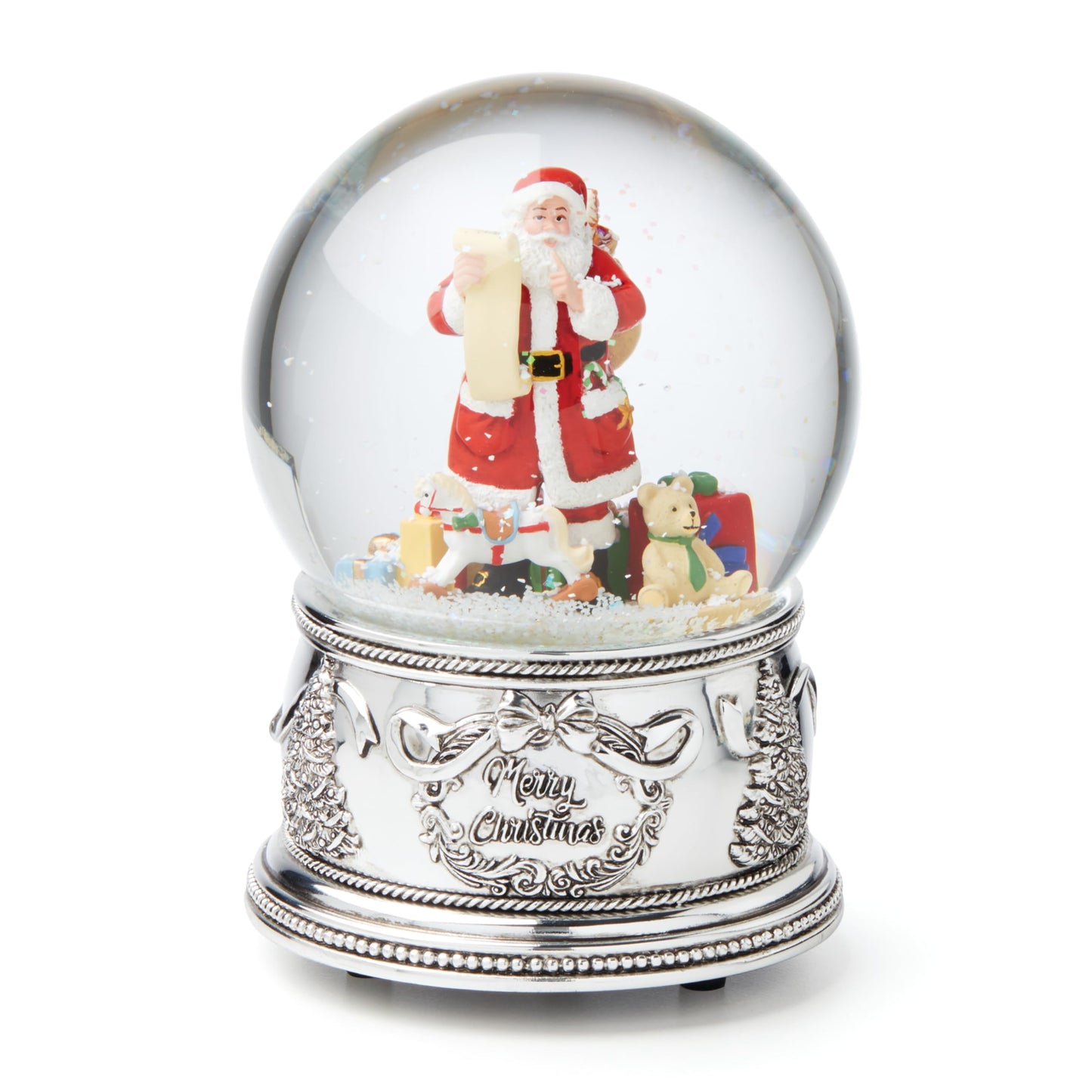 Reed & Barton 894991 Winter Traditions Santa Musical Snow Globe, Christmas & Holiday Decor