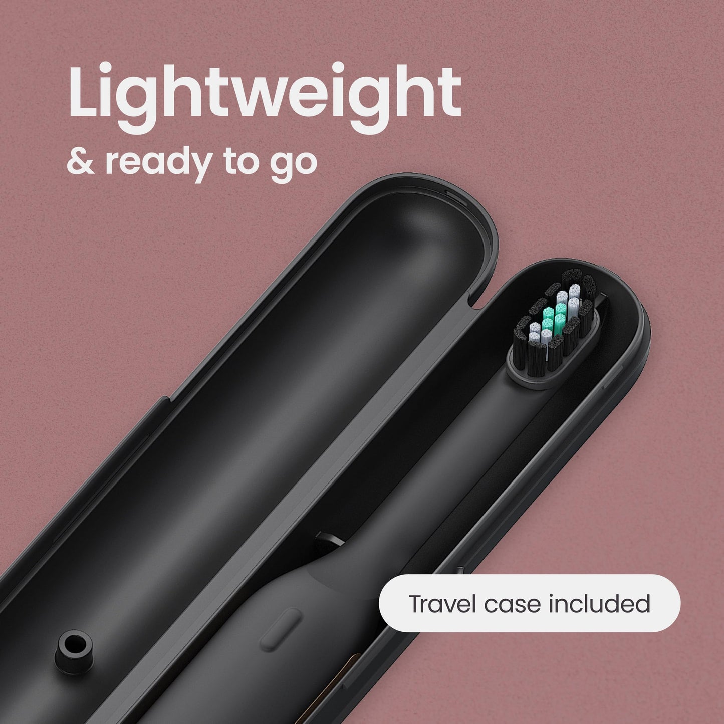 Quip Ultra Next Generation Smart Toothbrush - Timed Electric Toothbrush with Case - Replaceable Brush Head, Soft Bristles, Silicone Handle, 30-Day Battery Life - Travel Toothbrush - Dusk
