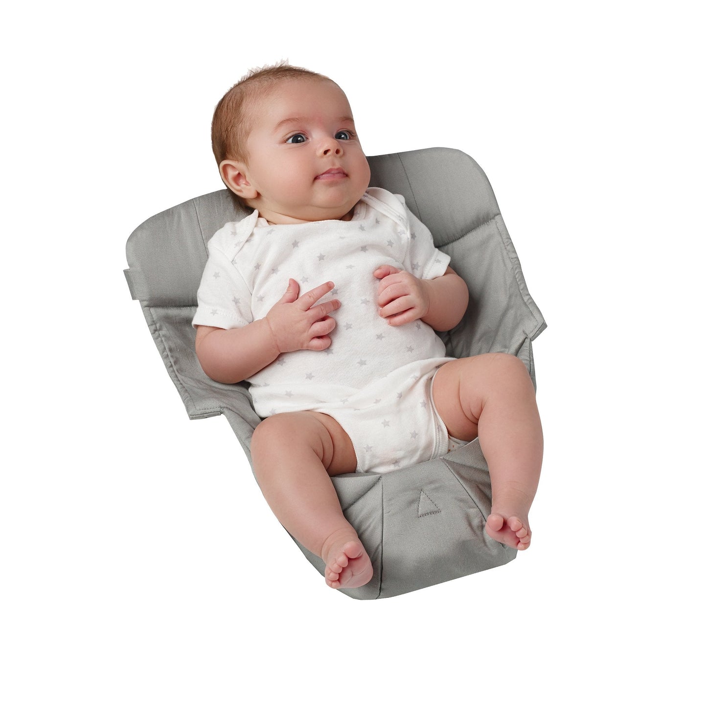 Ergobaby Baby Infant Insert for Baby Carrier with Neck & Head Support, for Newborns (Holds 3.2 - 5kg), Cotton Grey
