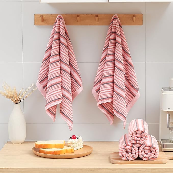 SALAS Kitchen Dish Towels for Drying Dishes, Large Cotton Kitchen Towels