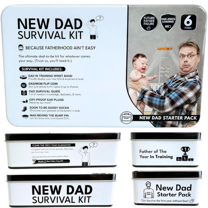 Funny New Dad Gift for First Time Parents | Unique Pregnancy Present for Expecting Fathers to Be | Best New Father Present for Gender Reveal or Baby Shower | Includes Socks, Decision Coin & More