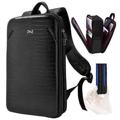 ZINZ Slim & Expandable Laptop Backpack Travel Backpack Compatible with All Model MacBook Air/Pro 13-14 inch XPS 13 Surface 13.5 and Most 13-14 inch NoteBooks,B01K01