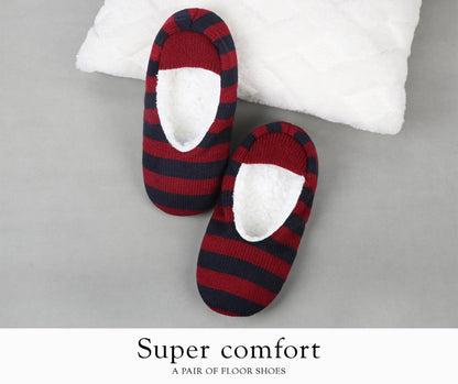 VAGUKU Mens Cozy Soft Sole Slipper Socks With Non Skid Bottoms, Warm Slipper Socks With Grippers For Men, Fuzzy House Slippers(Red Lattice01,10-13)