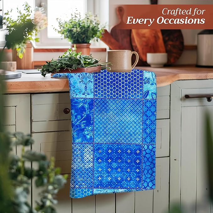 Maison d' Hermine Kitchen Towels Set of 3 100% Cotton 27.50" x 20" Reusable