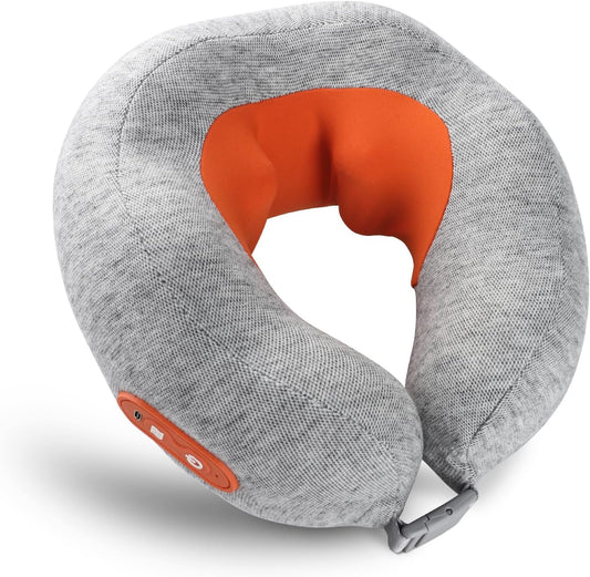 Howdy Shiatsu Neck Massager with Heat, 2-in-1 Portable Travel Cervical Support Pillow for Neck Relax, 2025 for Mom Dad Women Men