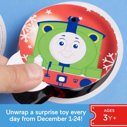 Thomas & Friends MINIS Advent Calendar, 24 Miniature Toy Trains and Vehicles for Preschool Kids, HRF89