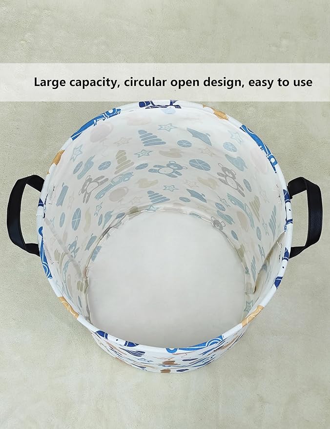 QUEENLALA Large Storage Basket, Laundry Hamper/Bathroom/Home Decor/Collapsible