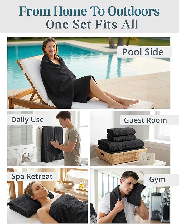 Casa Platino 100% Cotton Towel Set