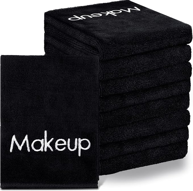 Shimeyao 20 Pack Makeup Towels Black Makeup Washcloths