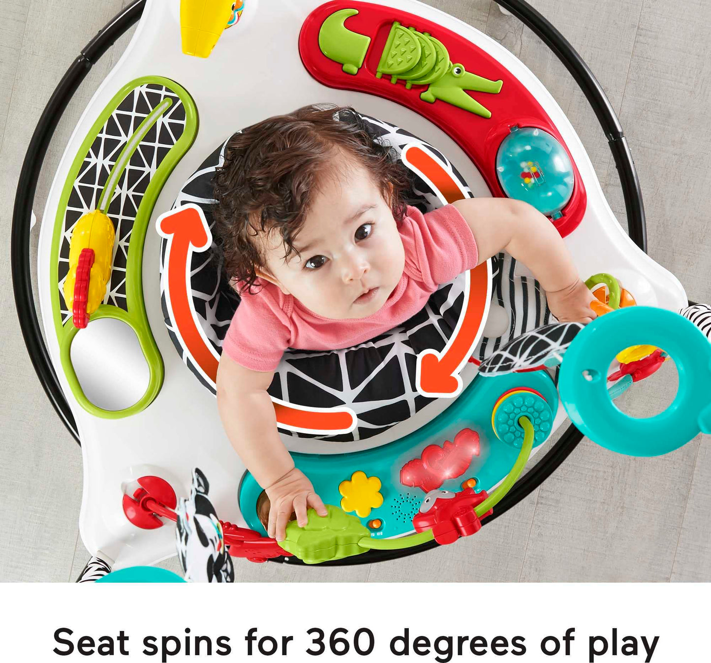 Fisher-Price FWY41 Animal Wonders Jumperoo Music, White, 1 Count (Pack of 1)