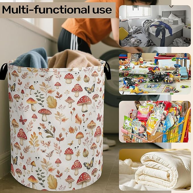 Cute Mushroom Laundry Hamper
