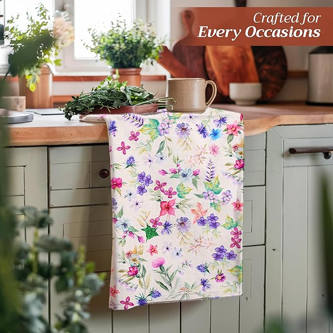 Maison d' Hermine Kitchen Towels Set of 3 100% Cotton 27.50" x 20" Reusable