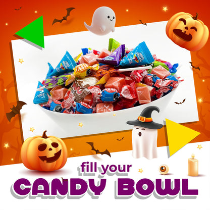 Halloween Candy Variety Pack | 10 Pound Box | Bulk Candy for Classroom | Party Mix Individually Wrapped | Popping Rocks, Lollipops, Gum, Caramels, Taffies | Assorted Pinata Fillers