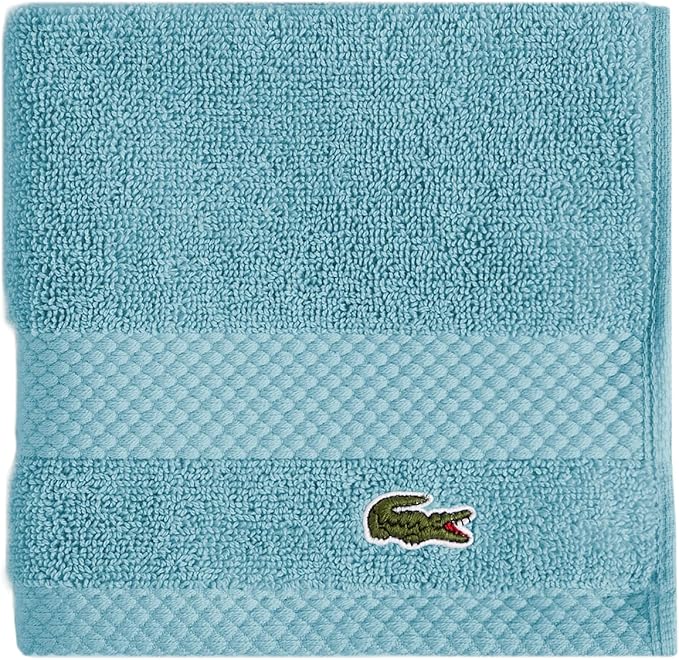 Lacoste Heritage 100% Supima Cotton Wash Cloth, Premium Super Soft Bath Towel