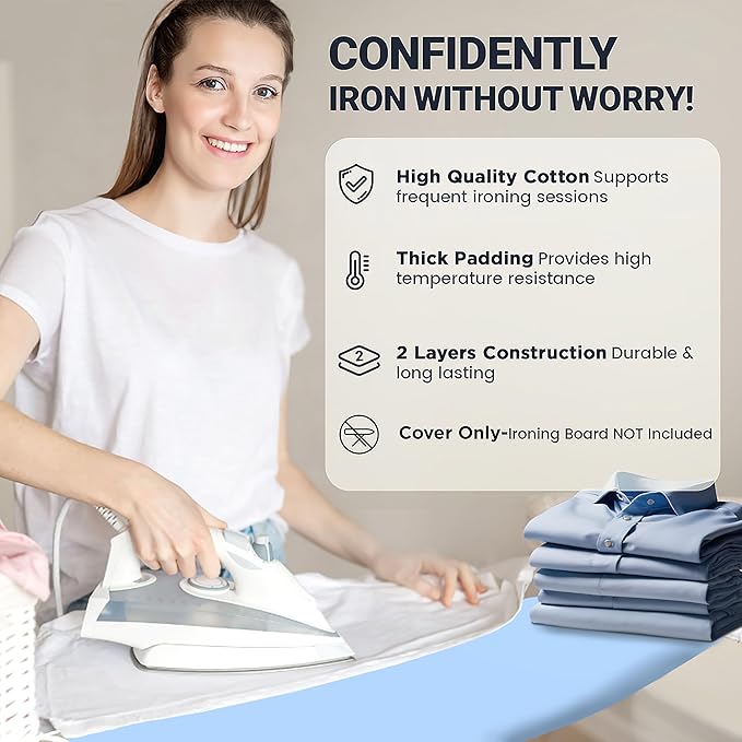 Small Ironing Board Cover and Pad 12"x32" Small Iron Board Cover