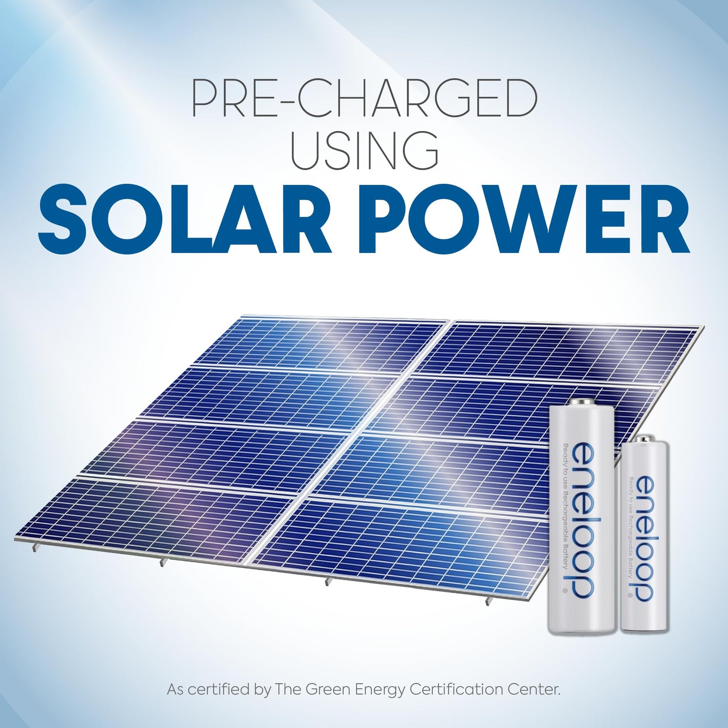 Eneloop Panasonic BK-3MCCA4BA AA 2100 Cycle Ni-MH Pre-Charged Rechargeable Batteries, 4-Battery Pack