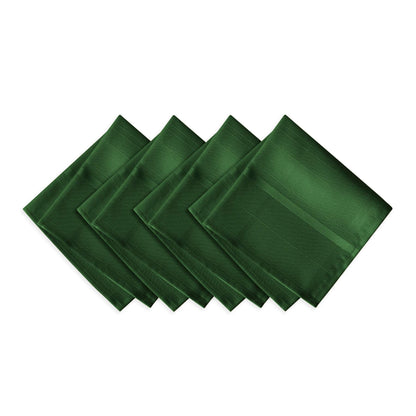 Newbridge Christmas Elegance Plaid 60 x 120 Inch Rectangle Fabric Tablecloth, 100% Polyester, No Iron Soil Resistant Dining Room, Party and Banquet Table Cover, Solid Textured, Hunter Green