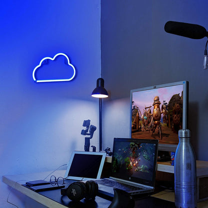 Lumoonosity Planet Neon Sign - USB Powered Saturn LED Light with On/Off Switch, Planet Led Sign for Wall Decor - Aesthetic Hanging Saturn Neon Light for Bedroom, Gaming Room