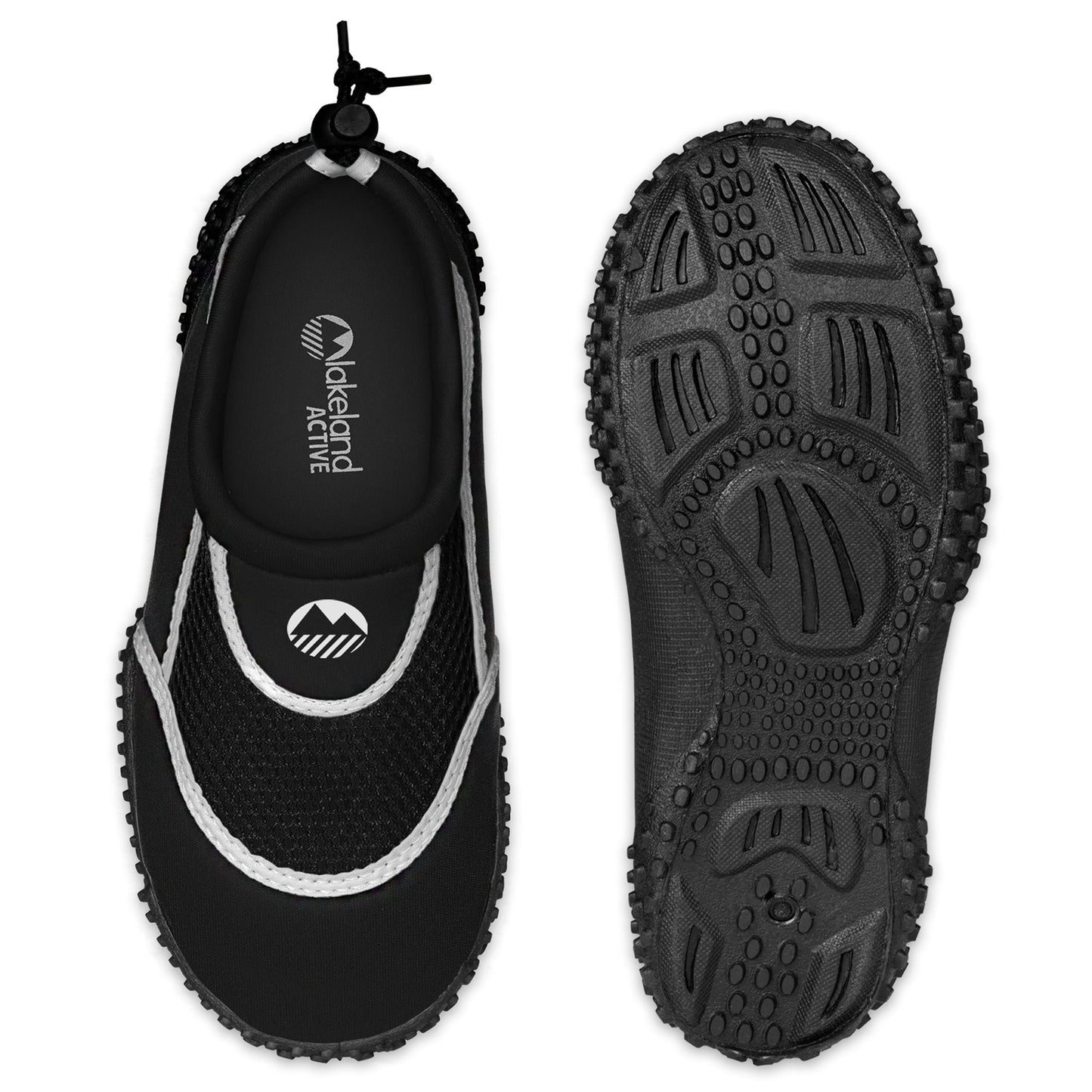 Lakeland Active Boy's Eden Aquasport Water Shoes - Black/White - 4 UK
