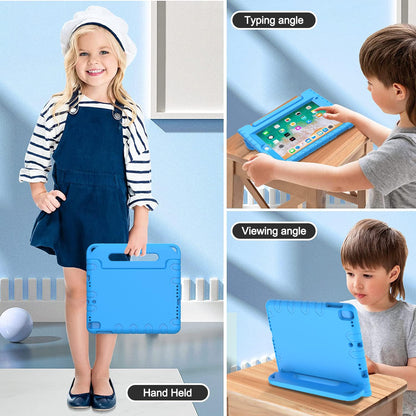 Surom Kids Case with Screen Protector for iPad 9.7 Inch 2018/2017, Shockproof Convertible Handle Stand Case for iPad 9.7 2017/2018 (iPad 5th and 6th Generation),iPad Air 2, Blue
