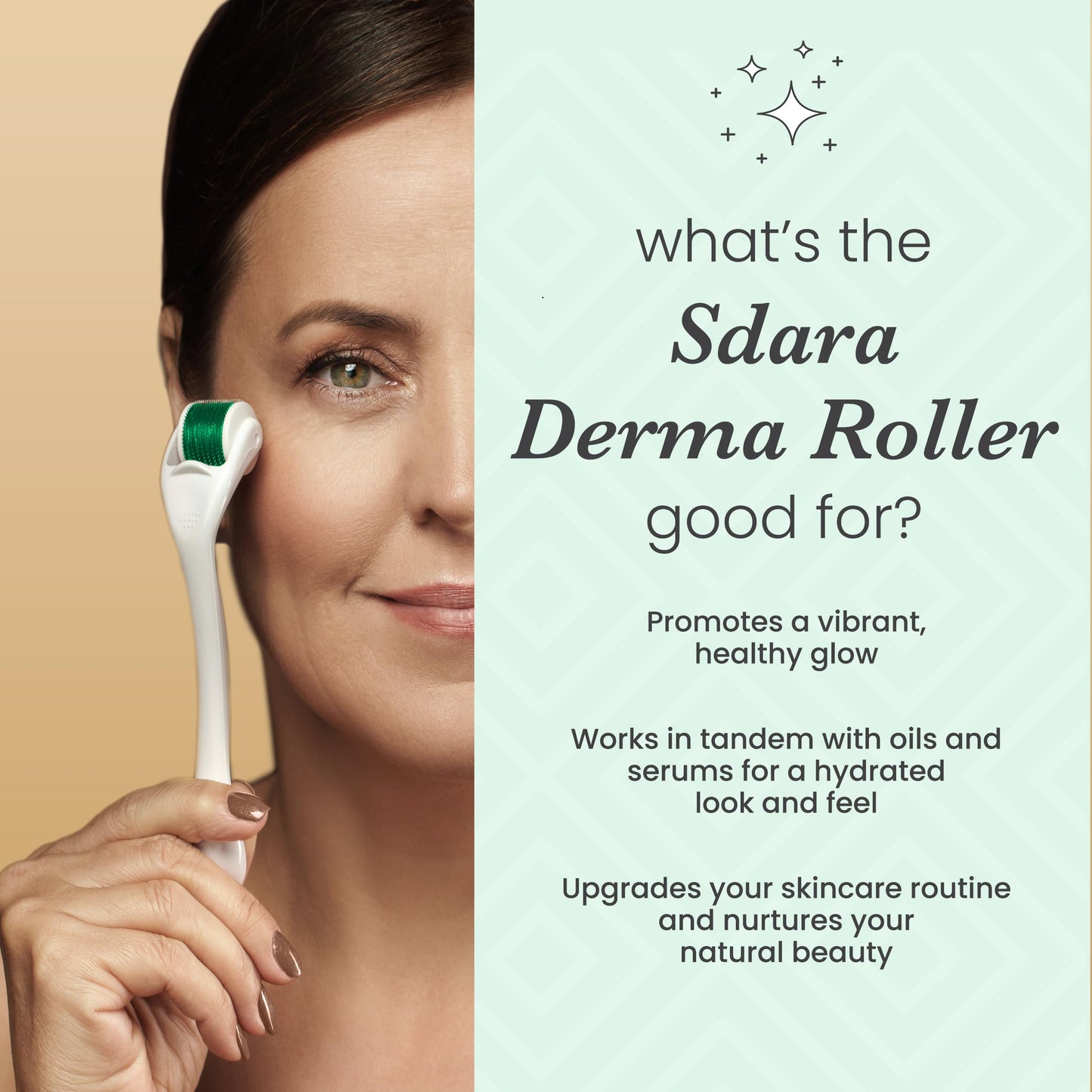 Derma Roller Microneedling Roller for Face - Includes Free Storage Case (Pack of 1) Unisex