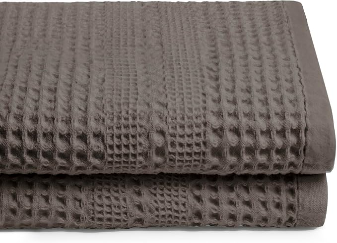 GILDEN TREE Waffle Towels for Bathroom, 100% Cotton Quick Dry Towel, Waffle