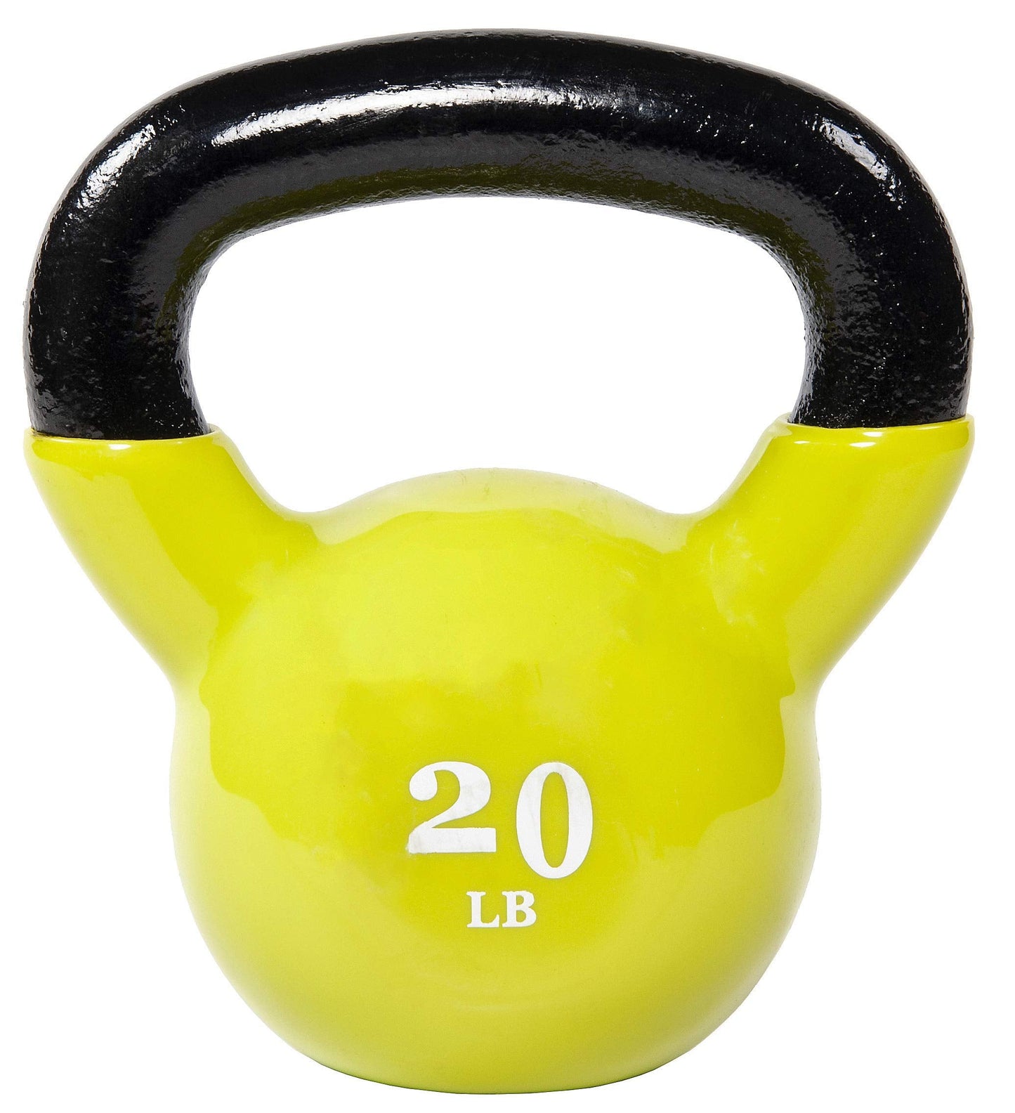 Fitvids Wide Grip 3-Piece Kettlebell Exercise Fitness Weight Set, Include 5 lbs, 10 lbs, 15 lbs and 20 lbs, Set of 3 or Set of 4