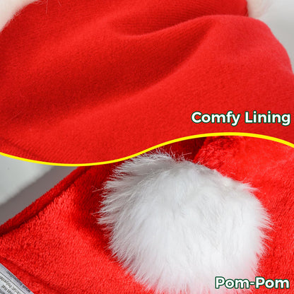 Iioscre Santa Hat Adult Christmas Hats - Santa Claus Hat for Women Men - Xmas Holiday Party