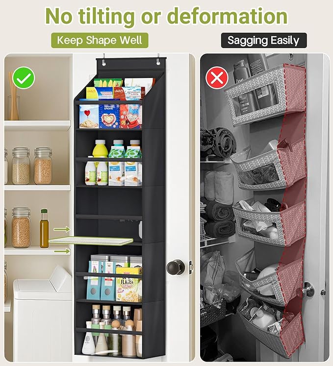 AOODA 2 Pack Over the Door Organizer, Large Capacity Closet Door Hanging