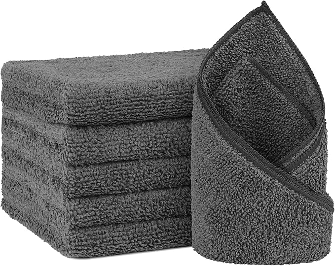 Orighty 6-Pack Grey Hand Towels