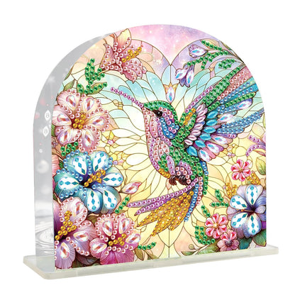 JZHYOAN Parrot Diamond Art Napkin Holder, Kitchen Napkin Holder with Upright Storage, DIY Diamond Art Decorative Dispenser for Kitchen, Bathroom, Dining for Desktop Holder Organizer