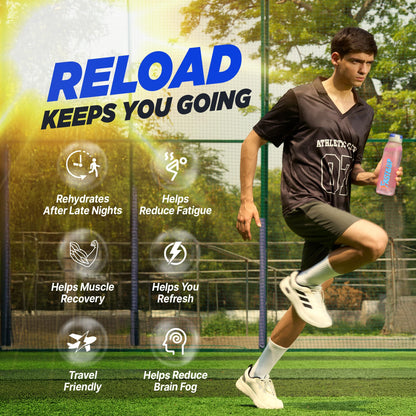 Fast&Up Reload Electrolyte Tablets, Mixed Berry Flavour, 80 Effervescent Tablets, Rapid Hydration & Energy, with Vitamin C & B12, Vegan