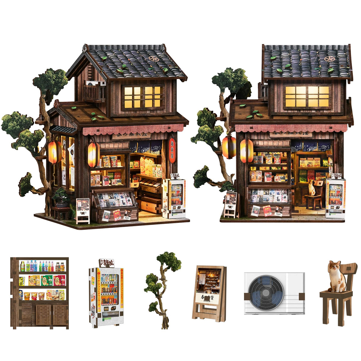 Spilay DIY Miniature House Kit for Adults, Miniature Dollhouse Kit