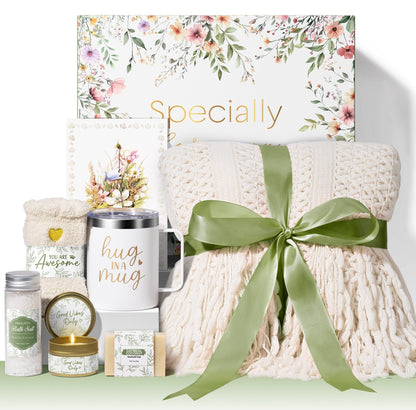 Self Care Gifts for Women Get Well Soon Gifts, Mothers Day Birthday Gifts for Women Care Package, Sympathy Gift Baskets Spa Gifts Thinking of You Inspirational Gifts for Mom Her Sister Grandma Friends