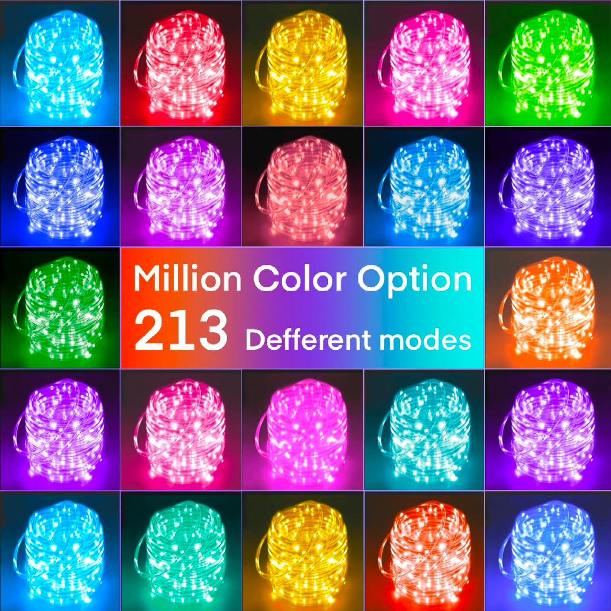 Honche Smart LED Fairy String Light USB 10M/33FT Rainbow Light Waterproof Remote/app Control Outdoor Indoor Rope Lights DIY Color Changing Christmas -mas String Light for Bedroom Garden Cafe