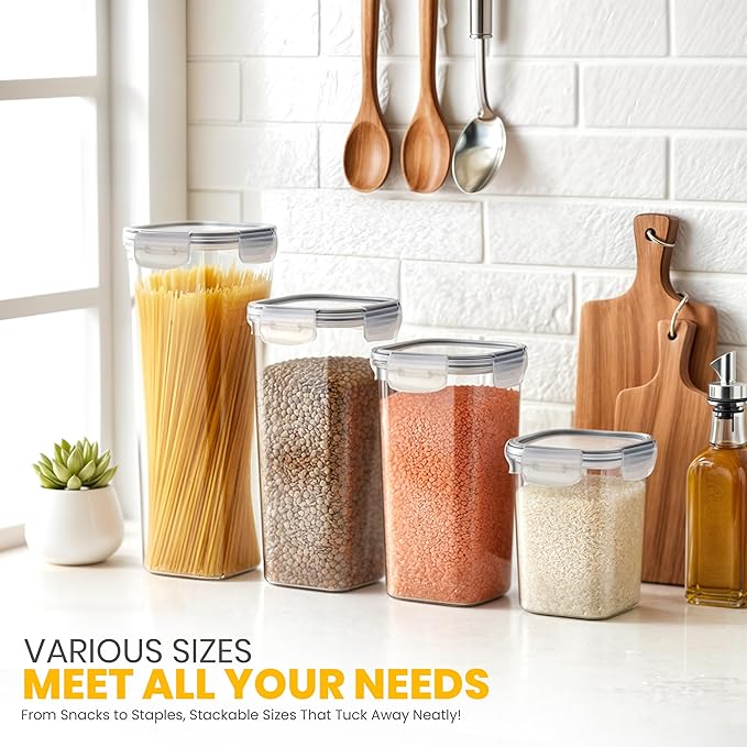 KICHLY Airtight Food Storage Containers Set