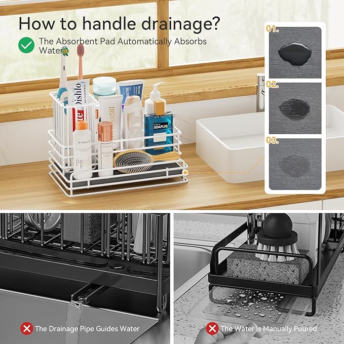 Yofidra Sponge Holder for Kitchen Sink Organizer Caddy: Sink Sponge