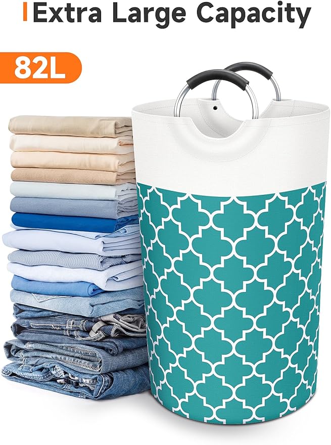 Large Laundry Basket Laundry Hamper Bag Washing Bin Clothes Bag Collapsible Tall