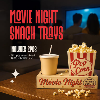 Movie Night Supplies: Candy Variety Pack – Movie Gift Basket Includes Theatre Candy Assortment, Snack Trays, Popcorn Buckets – Date Night Kit & Housewarming Gifts by CraveKraft
