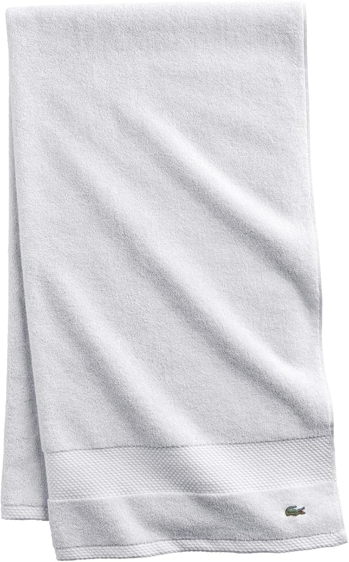 Lacoste Heritage 100% Supima Cotton Bath Sheet, Premium Super Soft Bath Towel