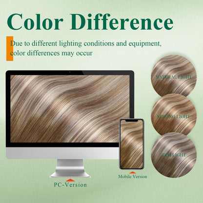 Easyouth Clip in Hair Extensions Human Hair Balayage Remy Hair Extensions Clip in Human Hair Ombre Clip in Human Hair Extensions Dark Brown to Light Brown and Medium Blonde 120g 7Pcs 18 Inch
