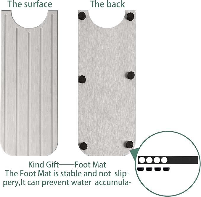 20inch x 4inch Kitchen Sink Faucet Mat, Water Absorbing Stone Faucet Splash