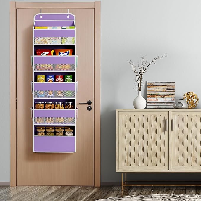 Univivi 5-Shelf Over The Door Hanging Organizer, Back of Door Organizer