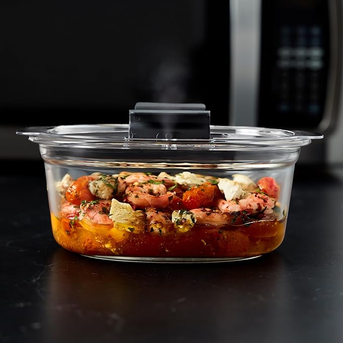 Rubbermaid Brilliance® Glass Round Leak-Proof 6-Piece Set Food Storage