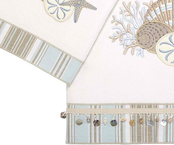 Avanti Linens - 3pc Towel Set, Soft & Absorbent Cotton, Coastal Home Decor