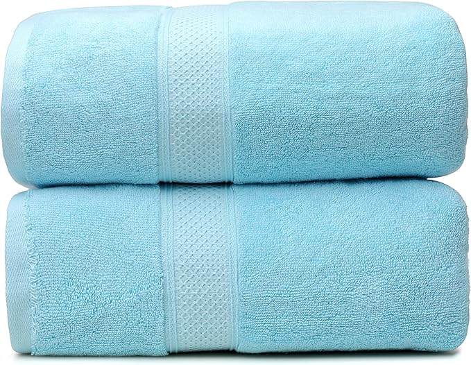 Fluffy Cotton Bath Towels Set650GSM, 2-Piece Set, Thickened and Enlarged