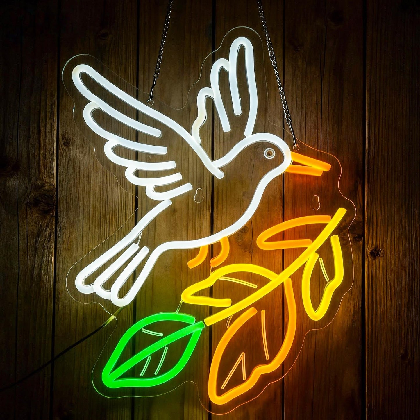 Dove Neon Sign - 16x12.5 inch Dimmable LED pigeon Neon Light Bird Boho Decor for Living Room, Bedroom Wall Art, Garden Office | Unique Gift for Women Girlfriend Wife