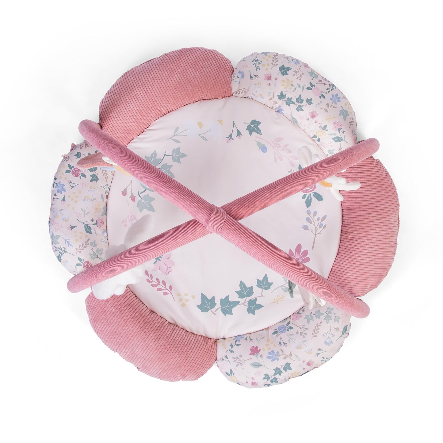 Red Kite Play Gym - Padded Play Gym with Hanging Toys (Rose & Ivy)